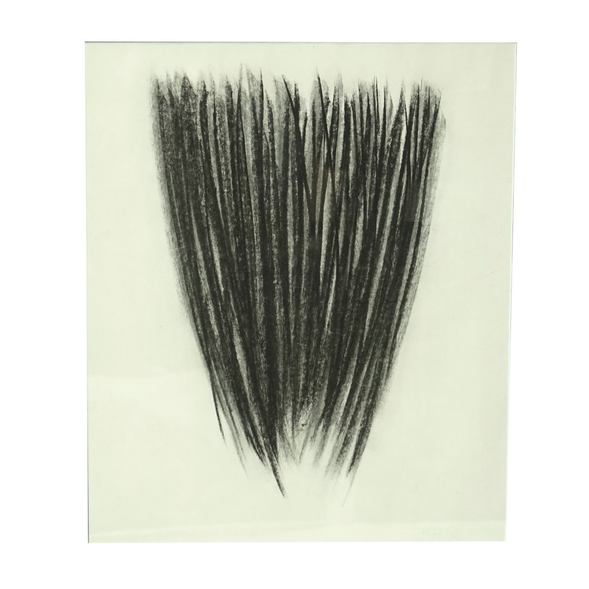 Attributed: Hans Hartung Crayon Drawing Abstract