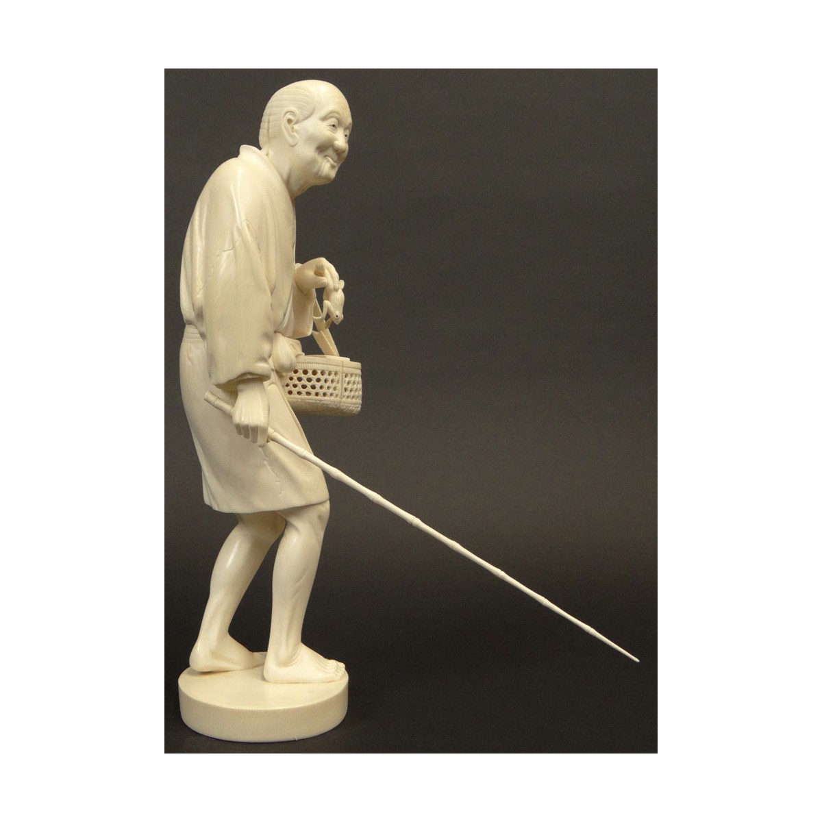 19C Japanese Sculpture Frog Catcher