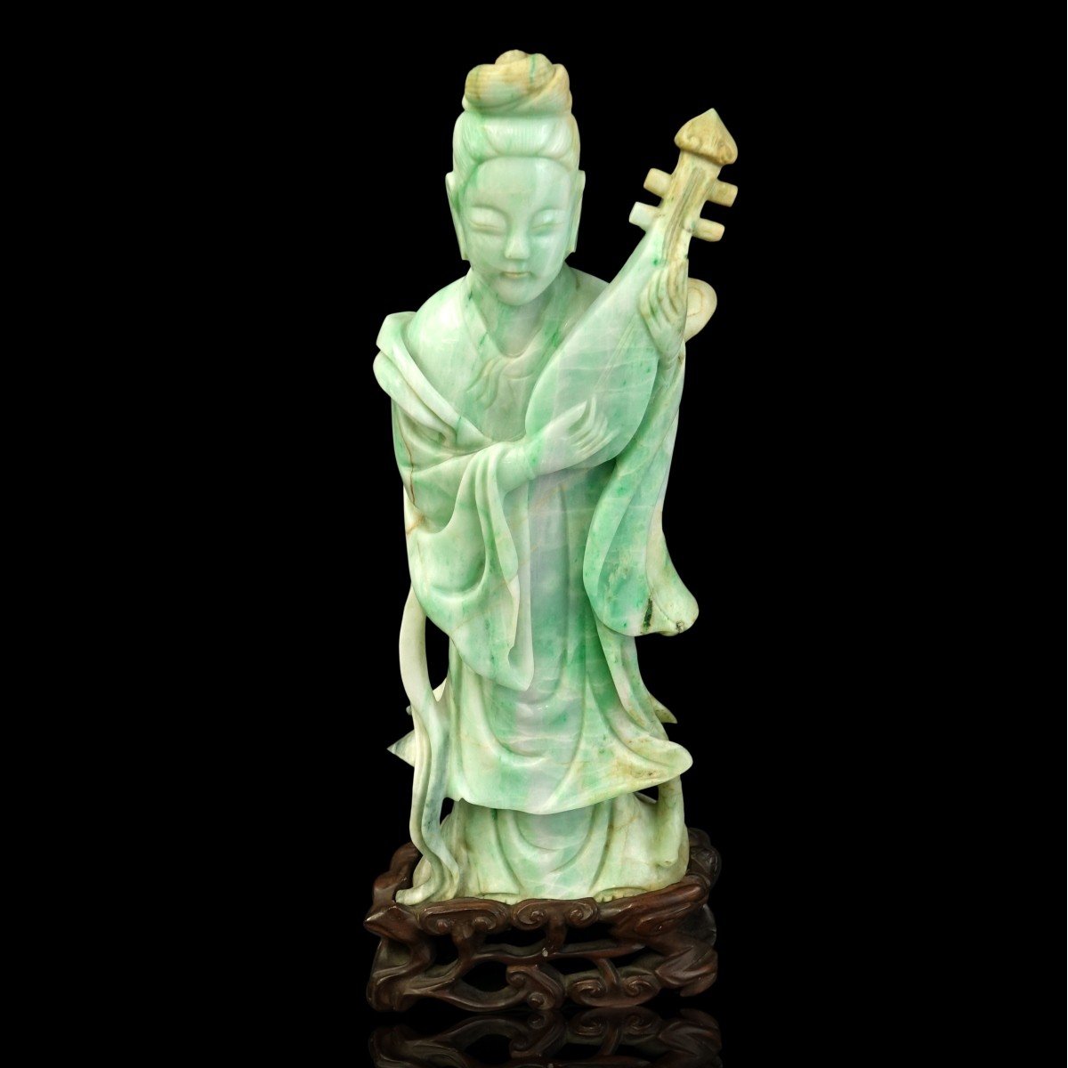 Chinese Carved Jade Guanyin