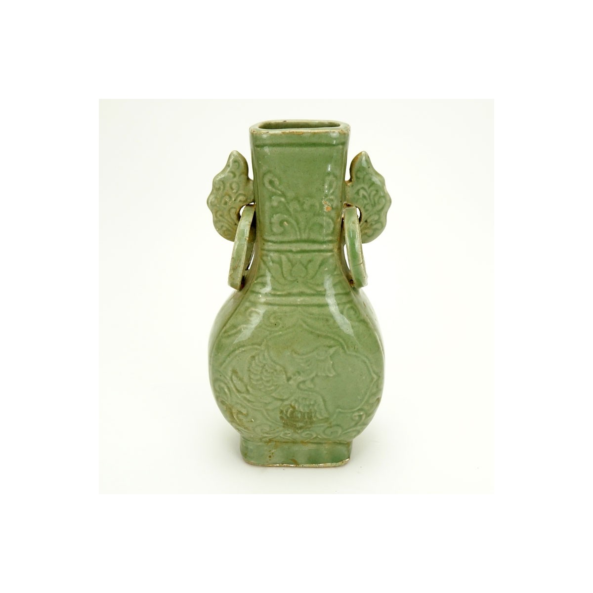 Chinese Yuan Dynasty Celadon Glazed Vase