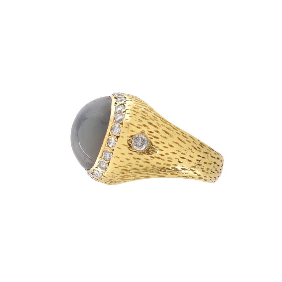 Star Sapphire, Diamond and 18K Ring