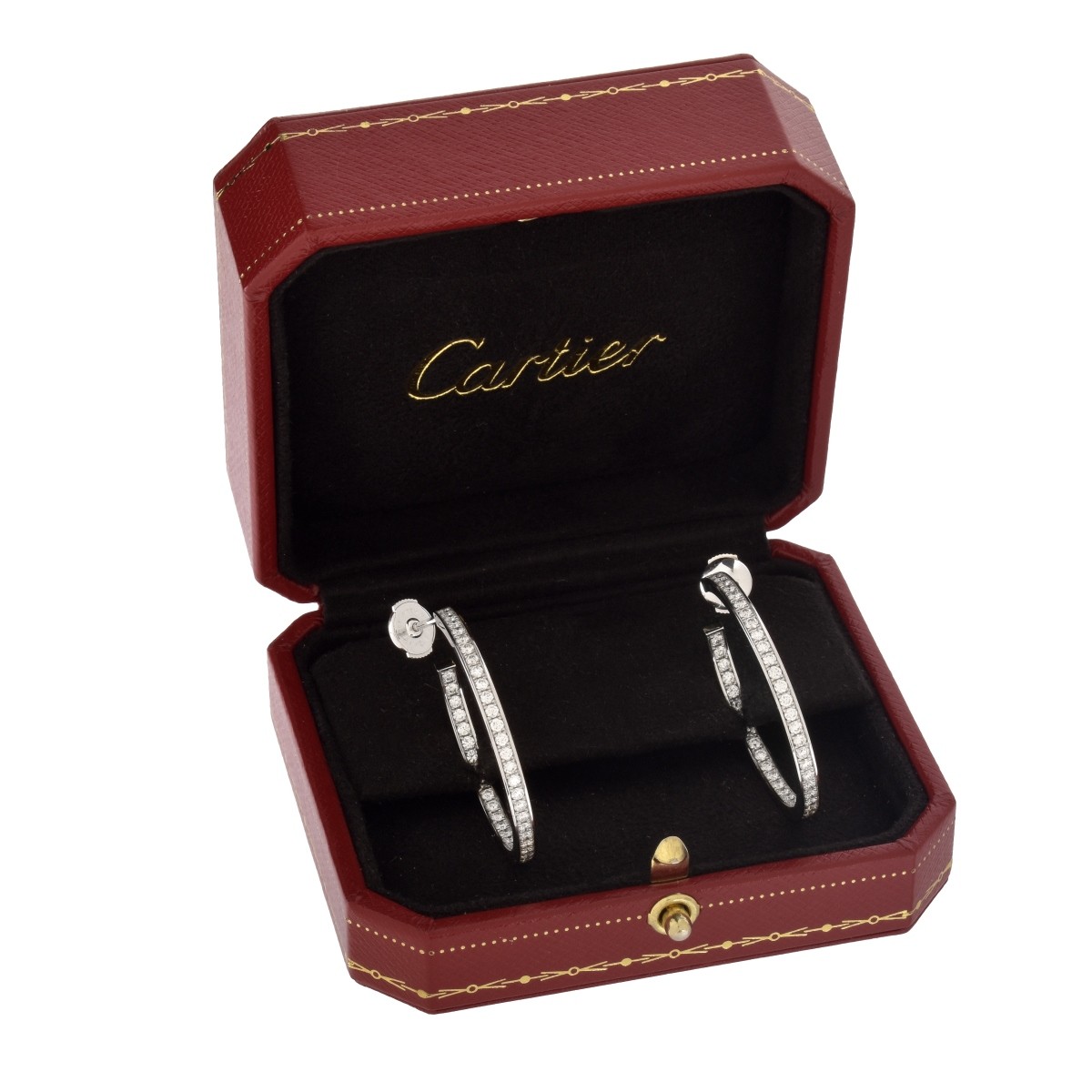 Cartier Diamond and 18K Earrings