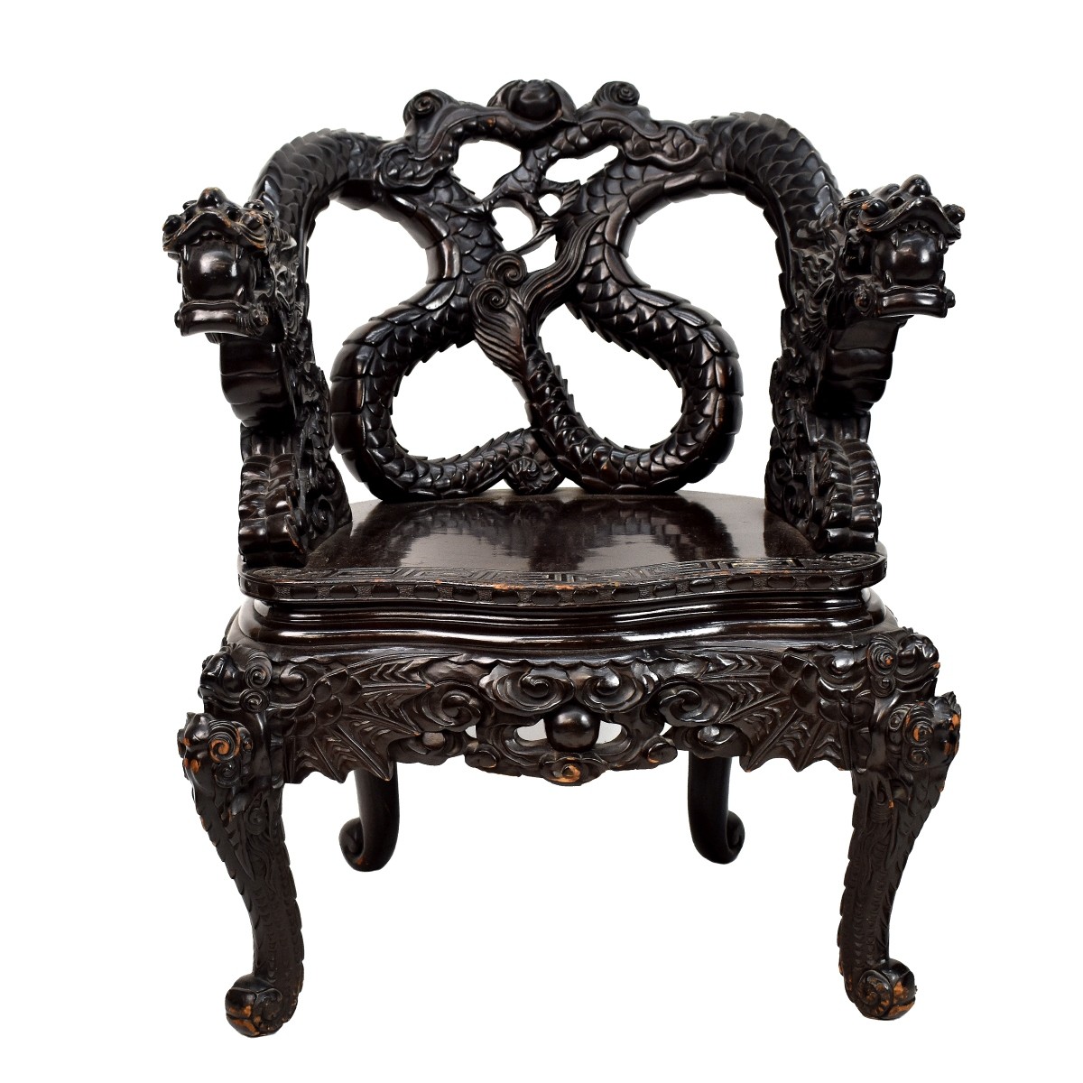 Pair of Chinese Dragon Chairs