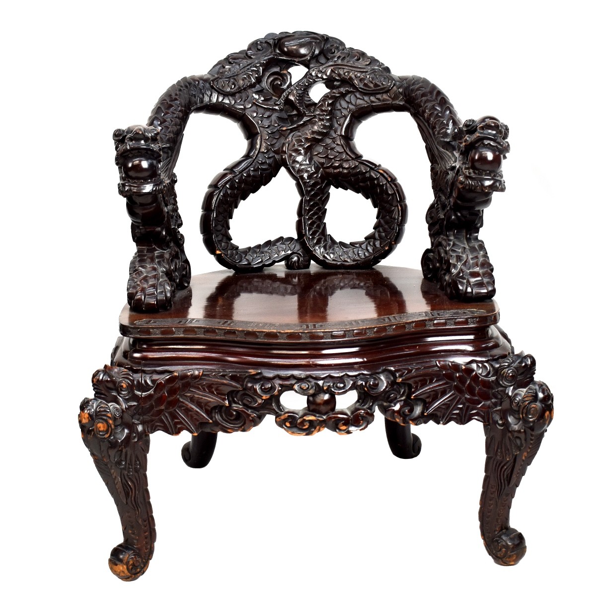 Pair of Chinese Dragon Chairs