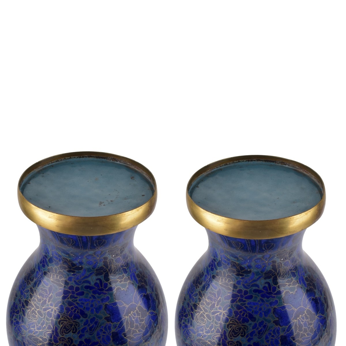 Pair of Tall Chinese Cloisonne Vases
