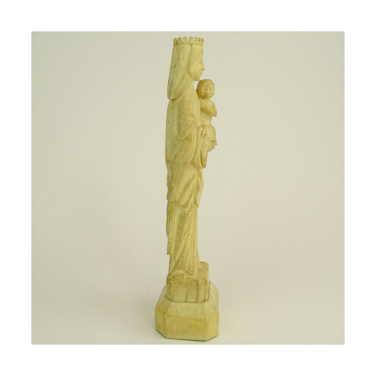 Antique Continental Carved Bone Figure