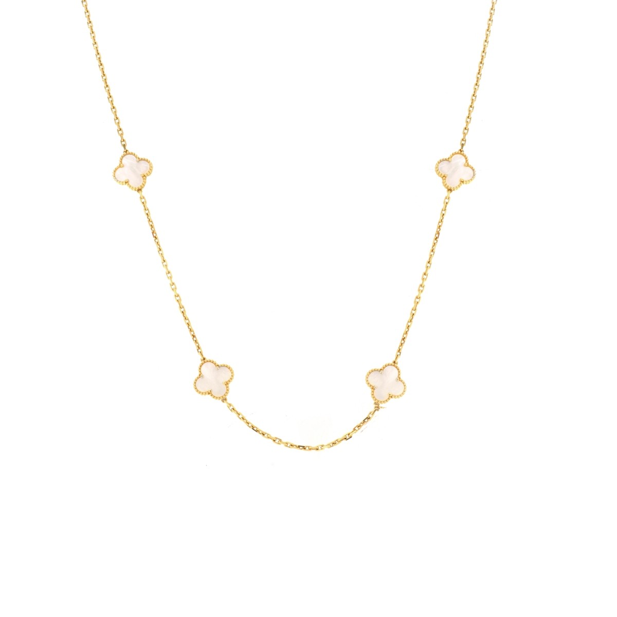 VCA Alhambra style MOP and 18K Necklace