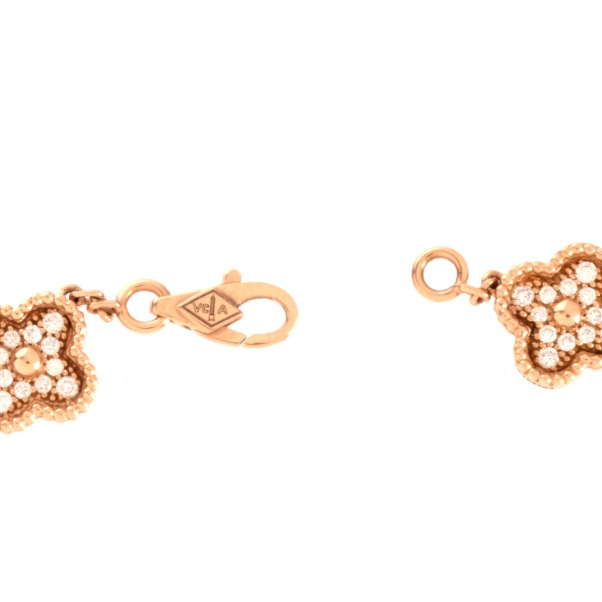 VCA Alhambra style Diamond and 18K Bracelet