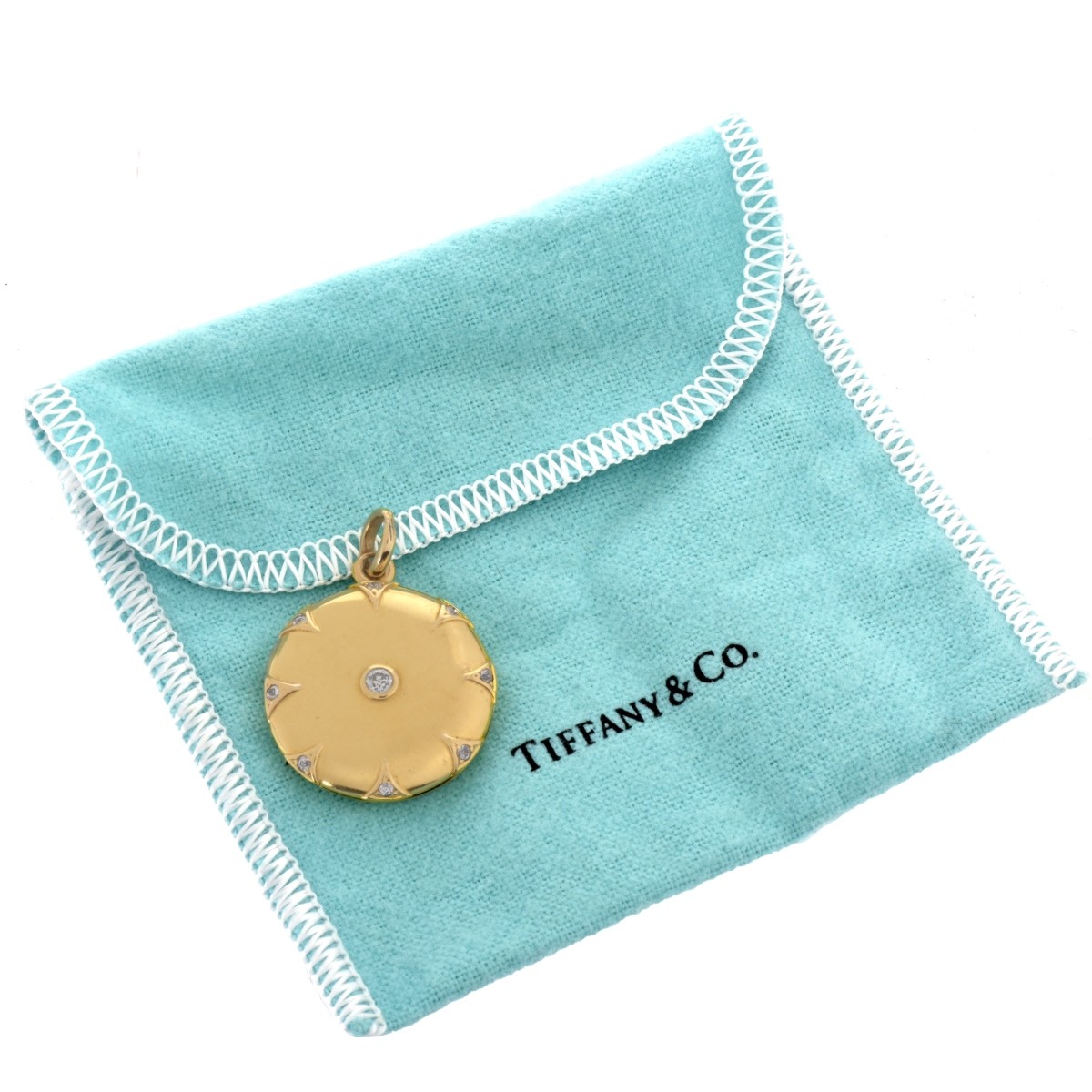 Tiffany & Co Diamond and 18K Locket