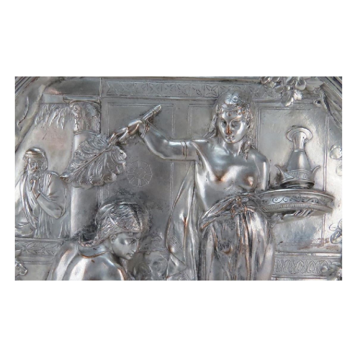 19/20th C. French Bronze Relief Plaque
