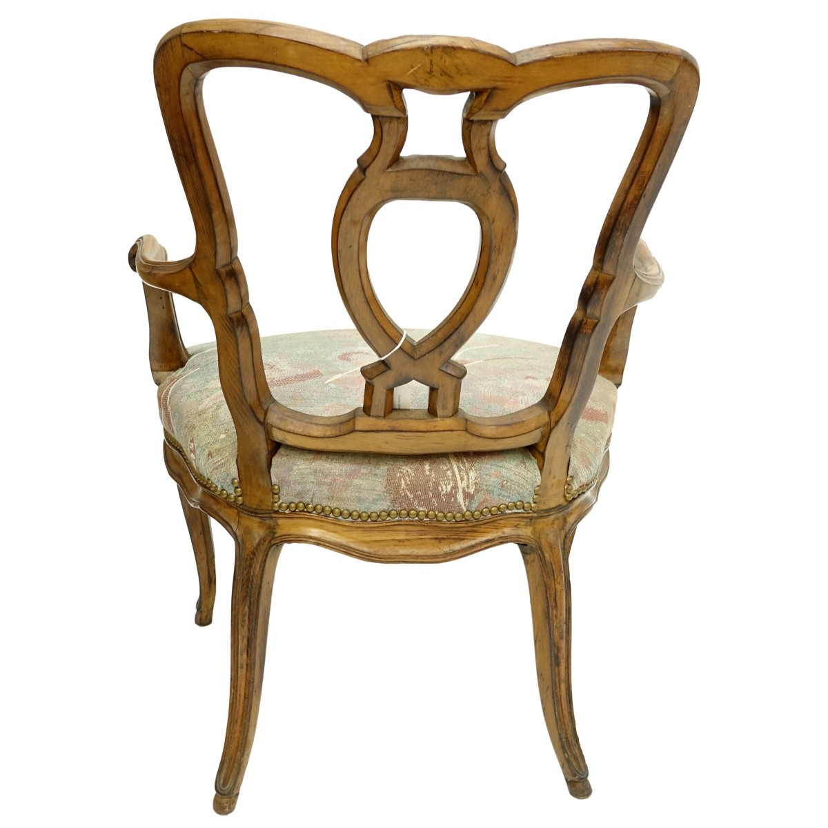 French Carved Arm Chairs