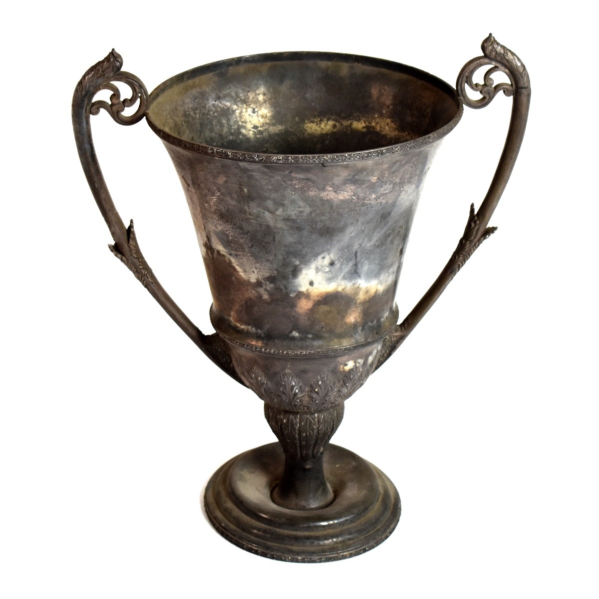 Large Silver Plate Trophy