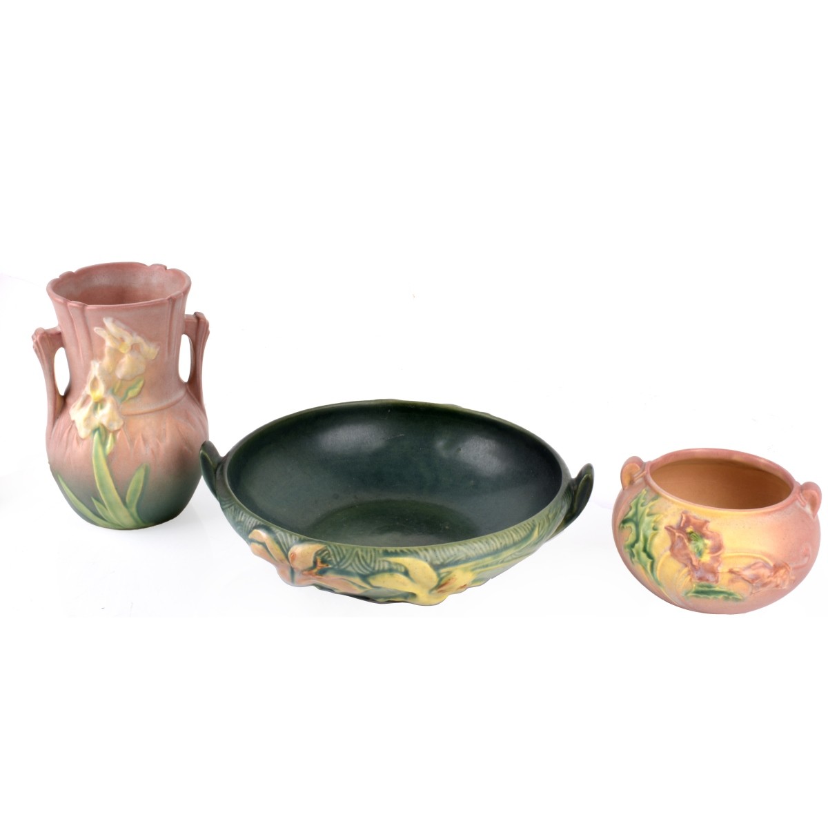 Three (3) Roseville Pottery Tableware