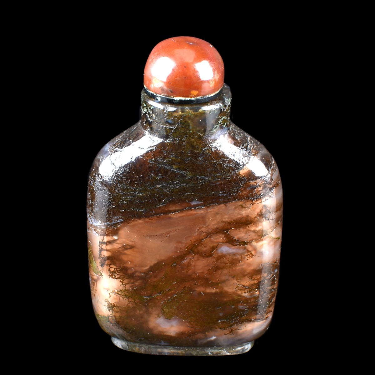 19th C. Chinese Carved Pudding Stone Snuff Bottles