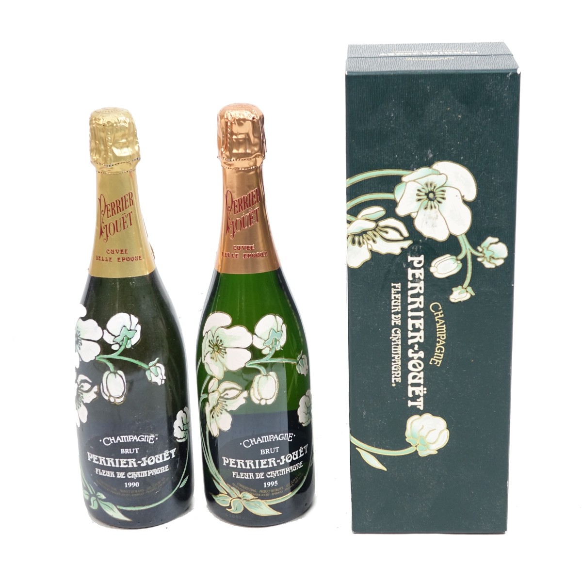 Two (2) Perrier-Jouet Fluer De Champagne