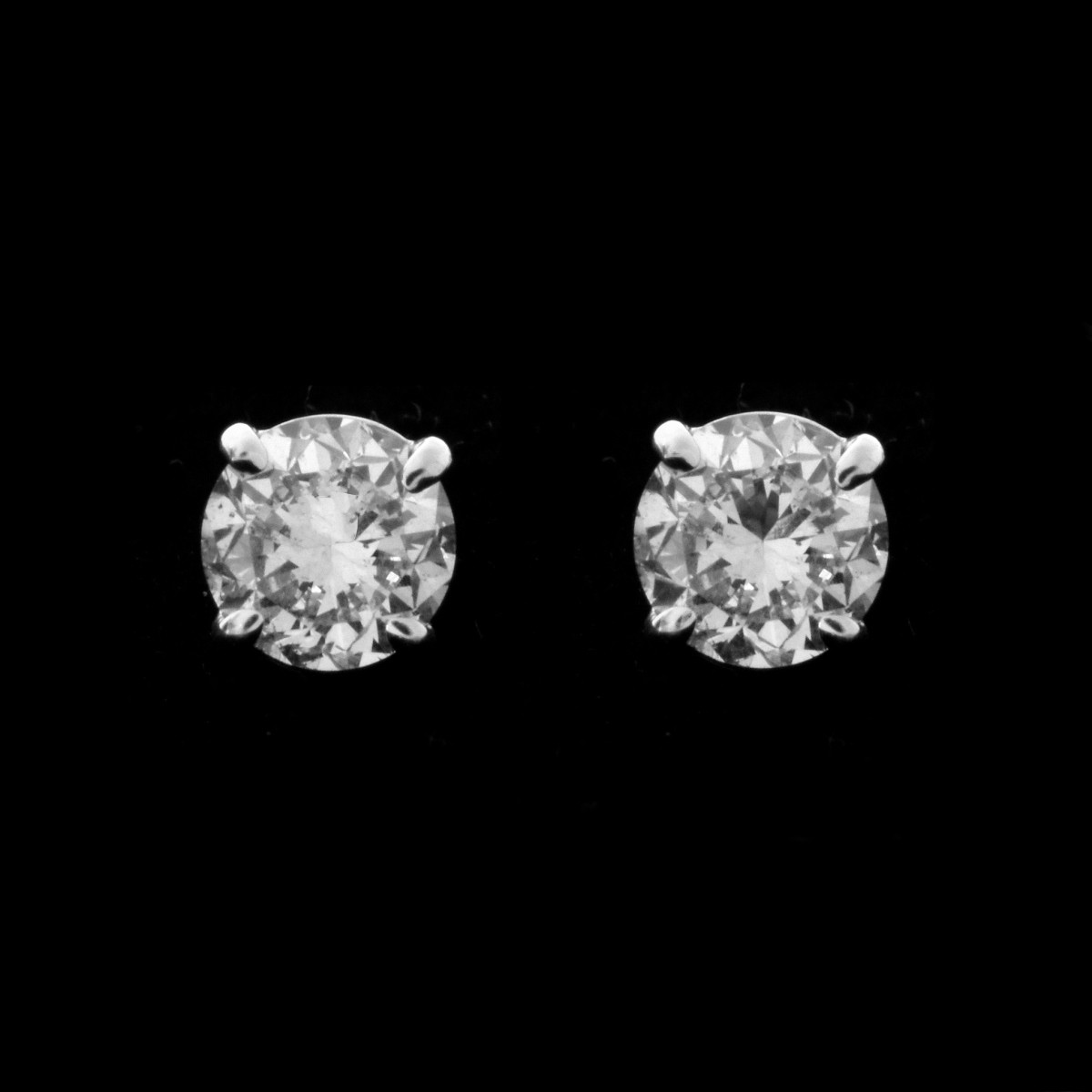 GIA Diamond and 14K Ear Studs