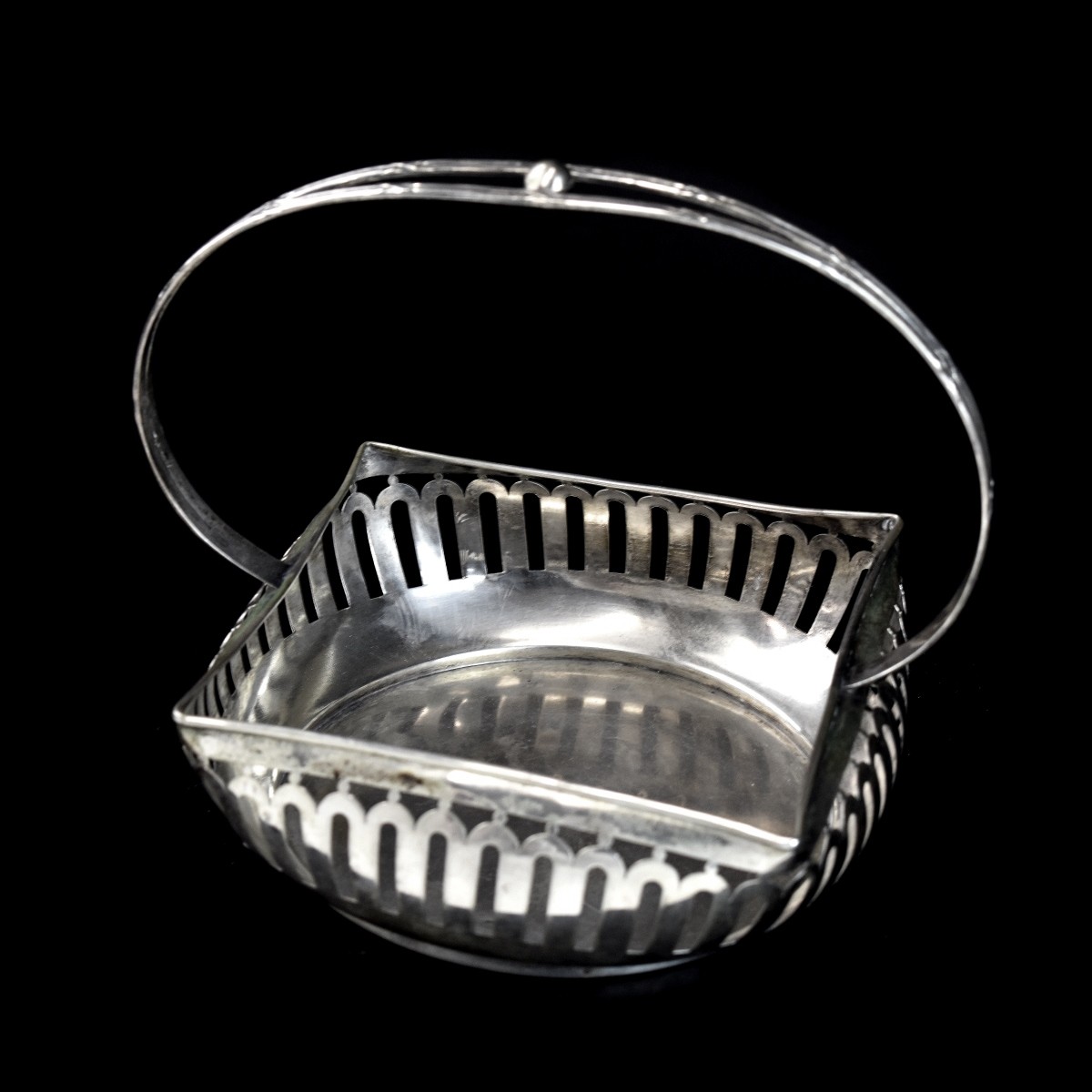 Antique Austrian 800 Silver Basket