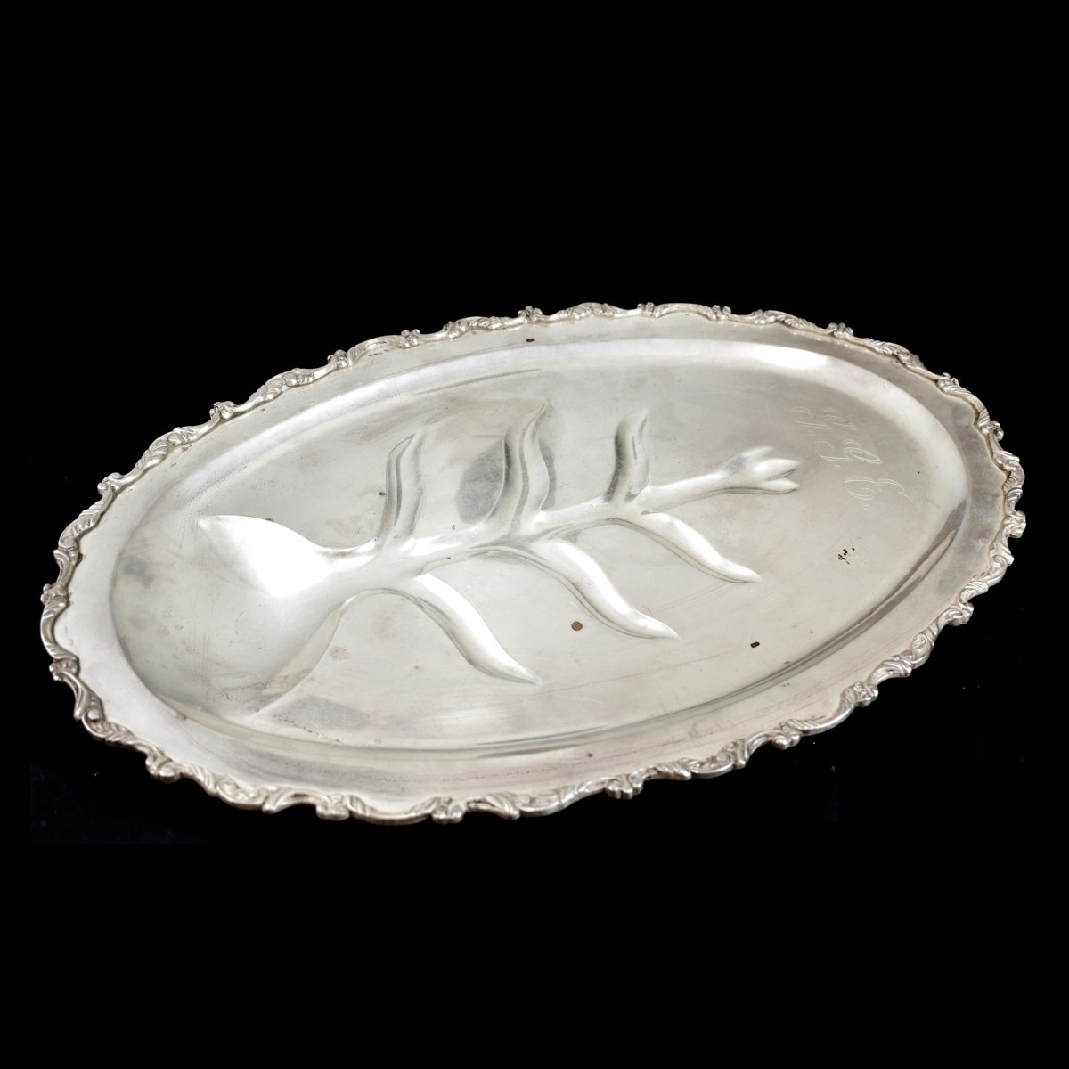 Large Mexican Sterling Silver Meat Platter