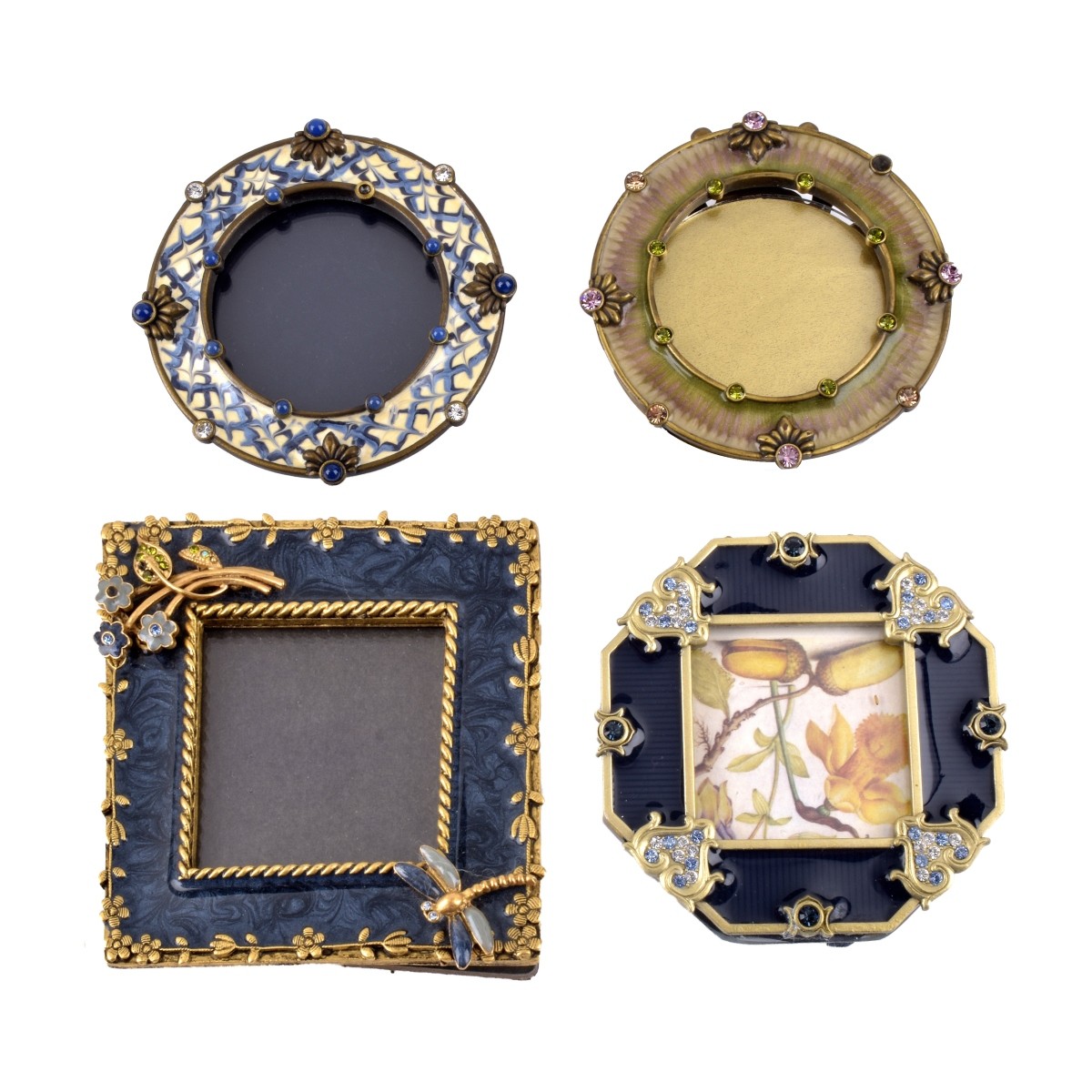 Four (4) Jay Strongwater Picture Frames