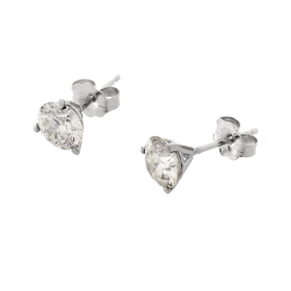 1.40 Carat Diamond Ear Studs