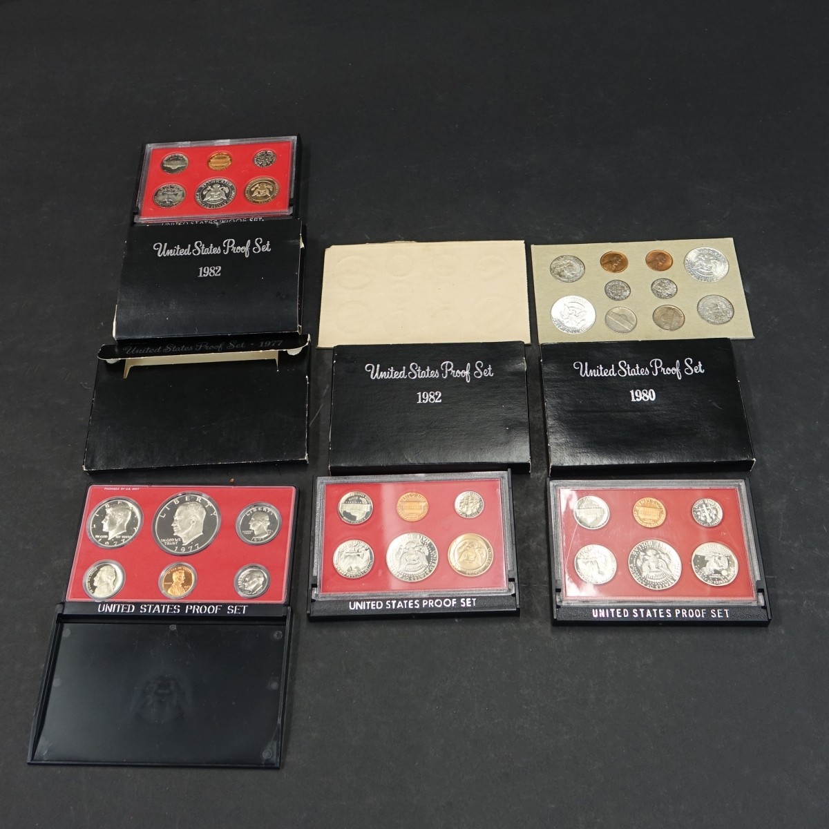 Six (6) American Proof Sets