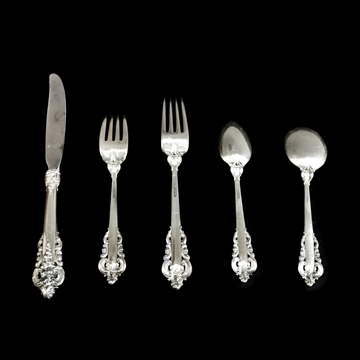 Wallace "Grand Baroque" Sterling Flatware Set