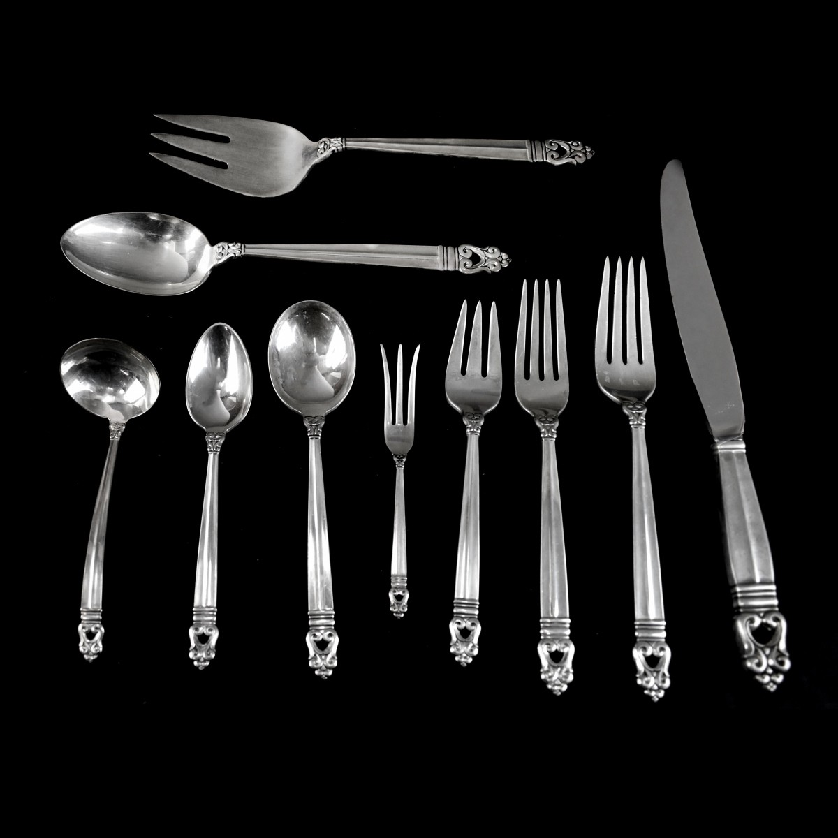 International "Royal Danish" Sterling Flatware Set