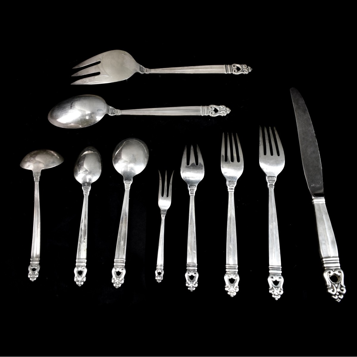 International "Royal Danish" Sterling Flatware Set