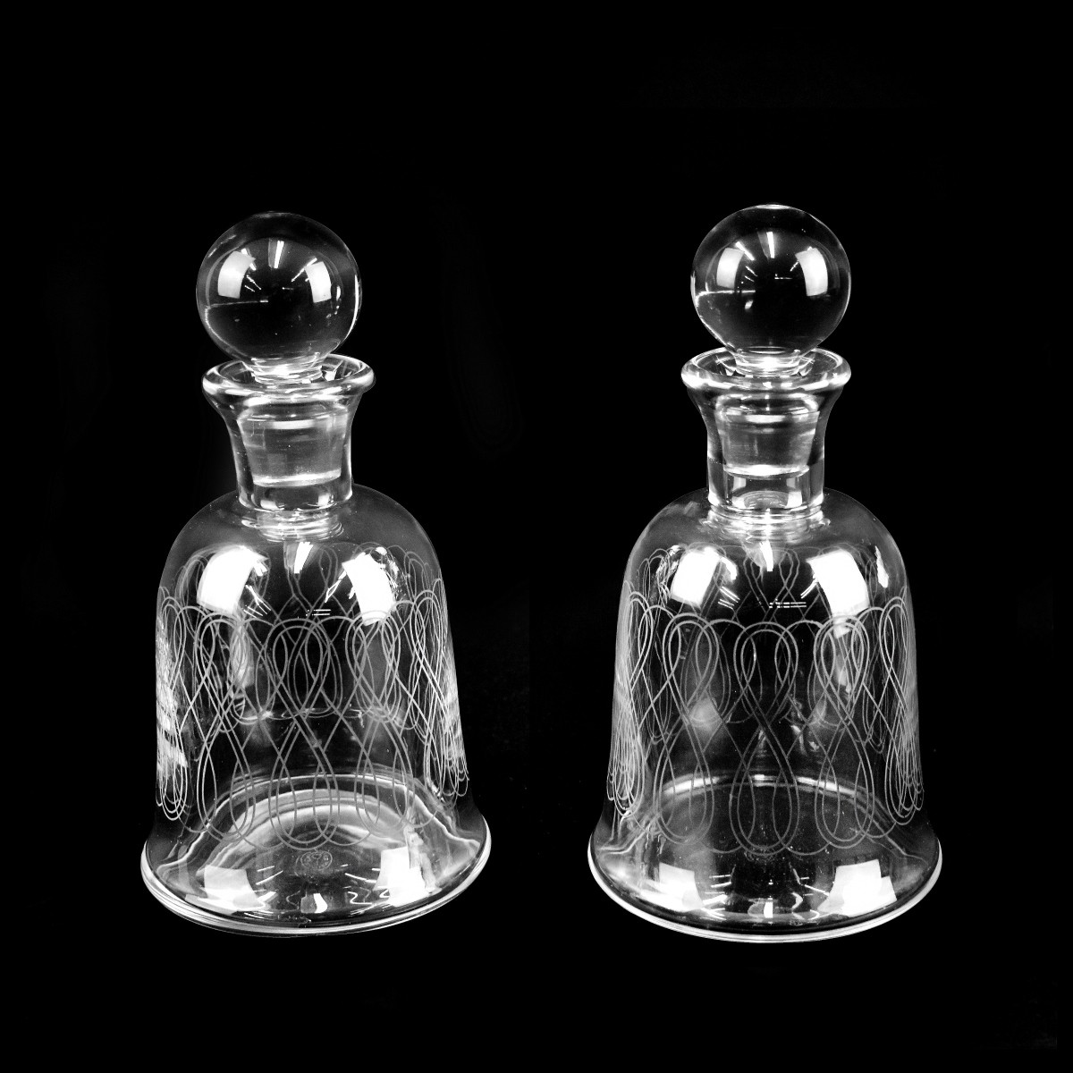 Pair of Antique Baccarat Decanters