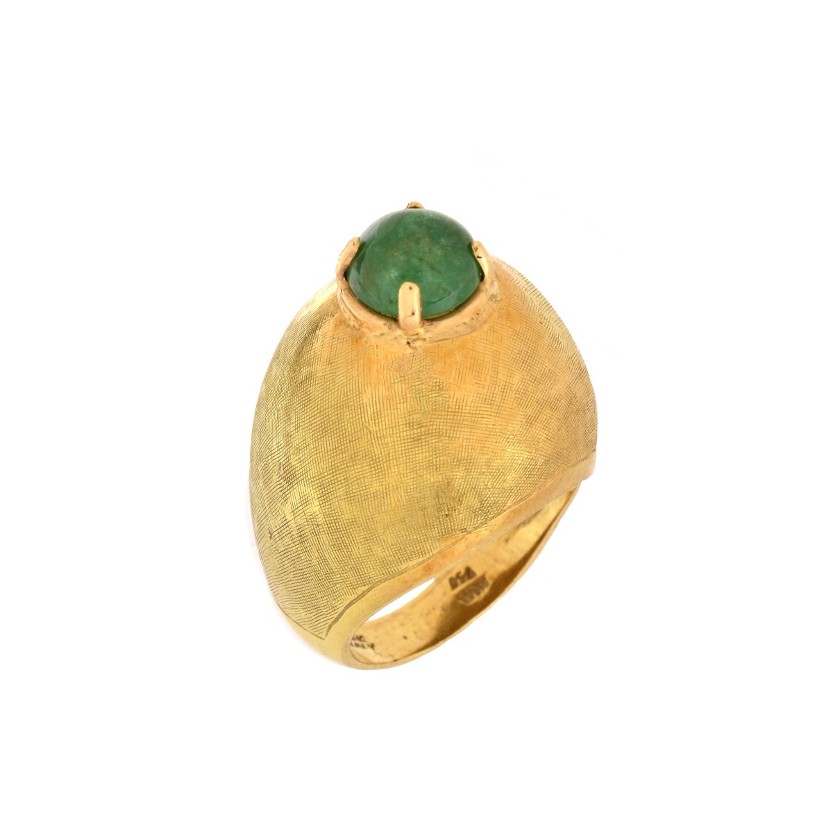 Emerald and 18K Ring