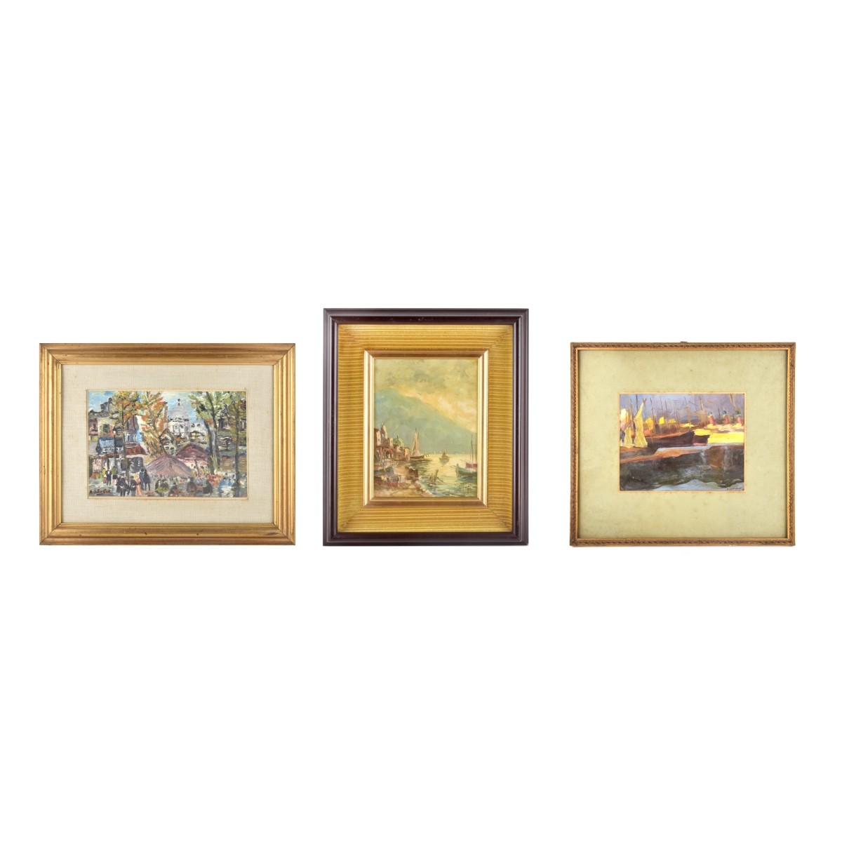 Three (3) Continental School Paintings