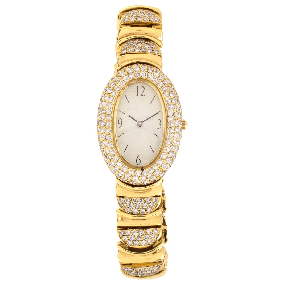 Lady's Diamond and 18K Watch