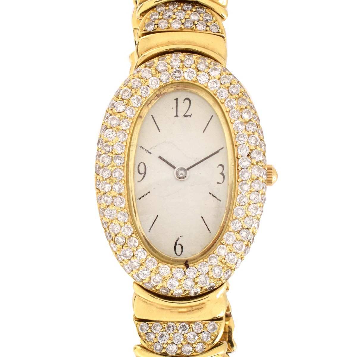 Lady's Diamond and 18K Watch