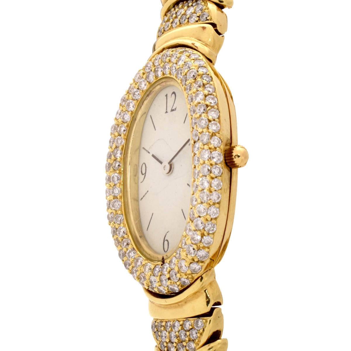 Lady's Diamond and 18K Watch