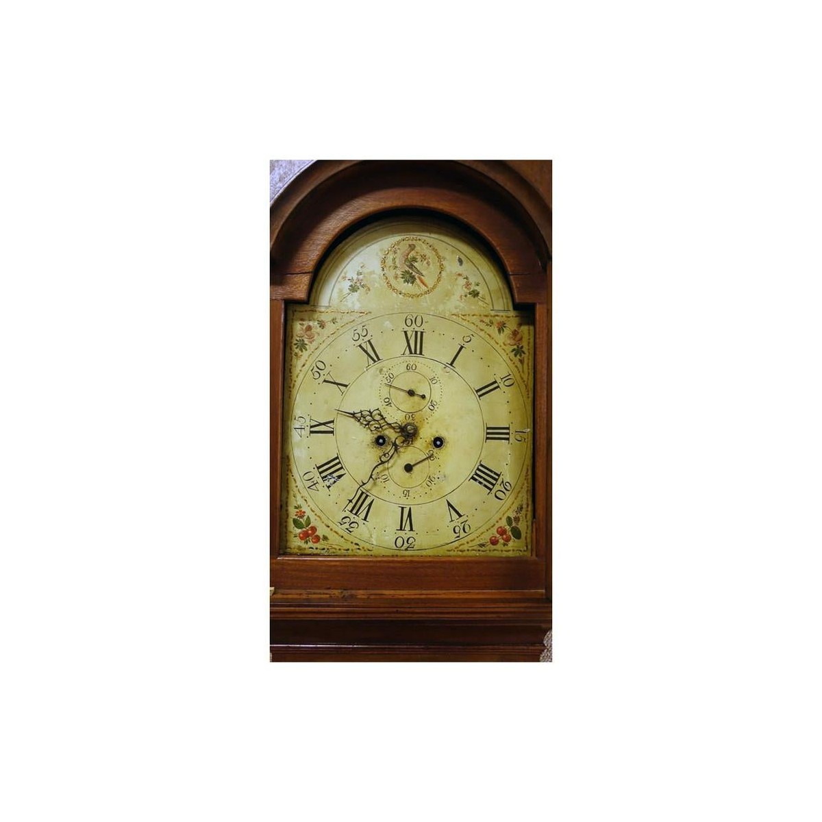 Antique Sheraton Mahogany Case Clock