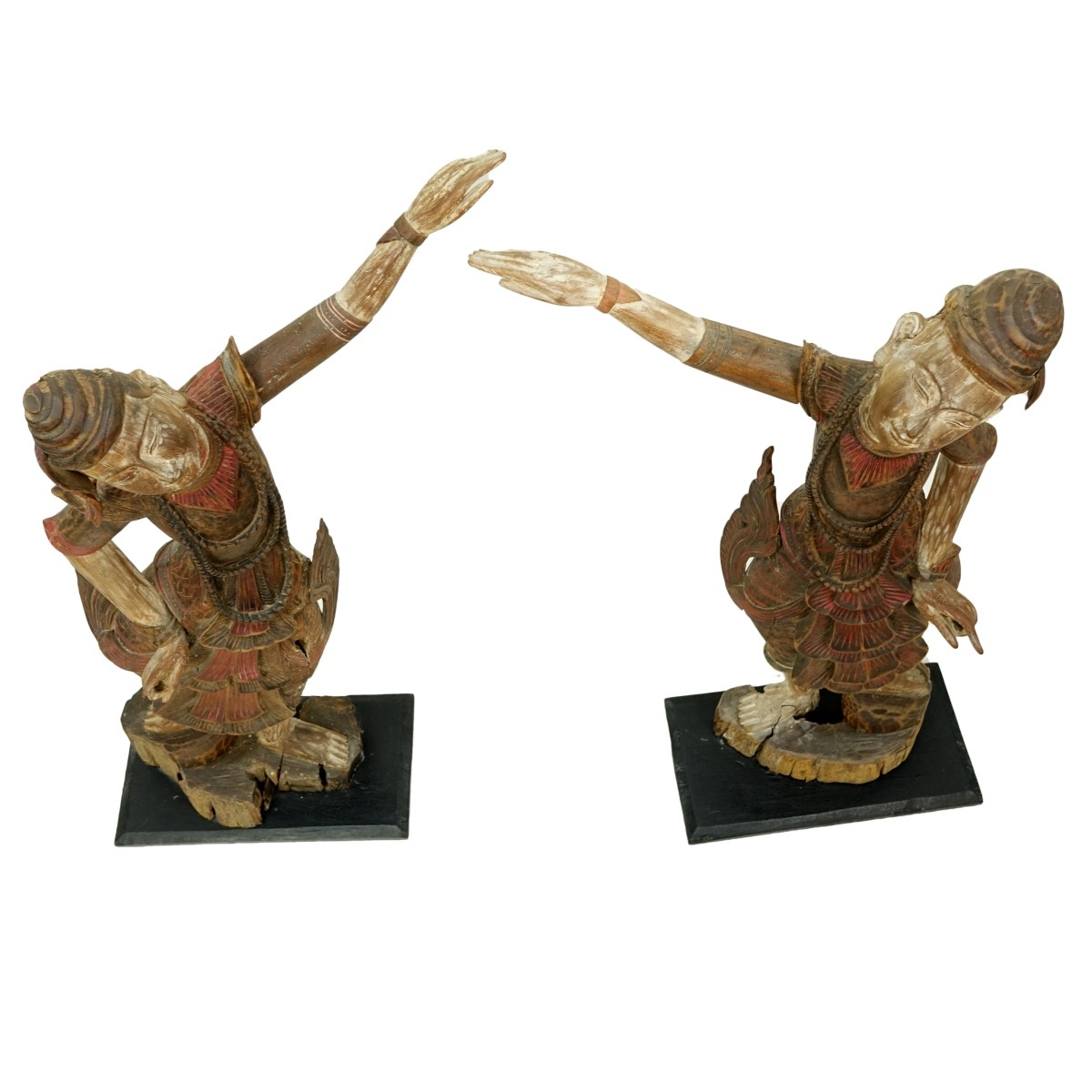 Pair of Large Thai Figures