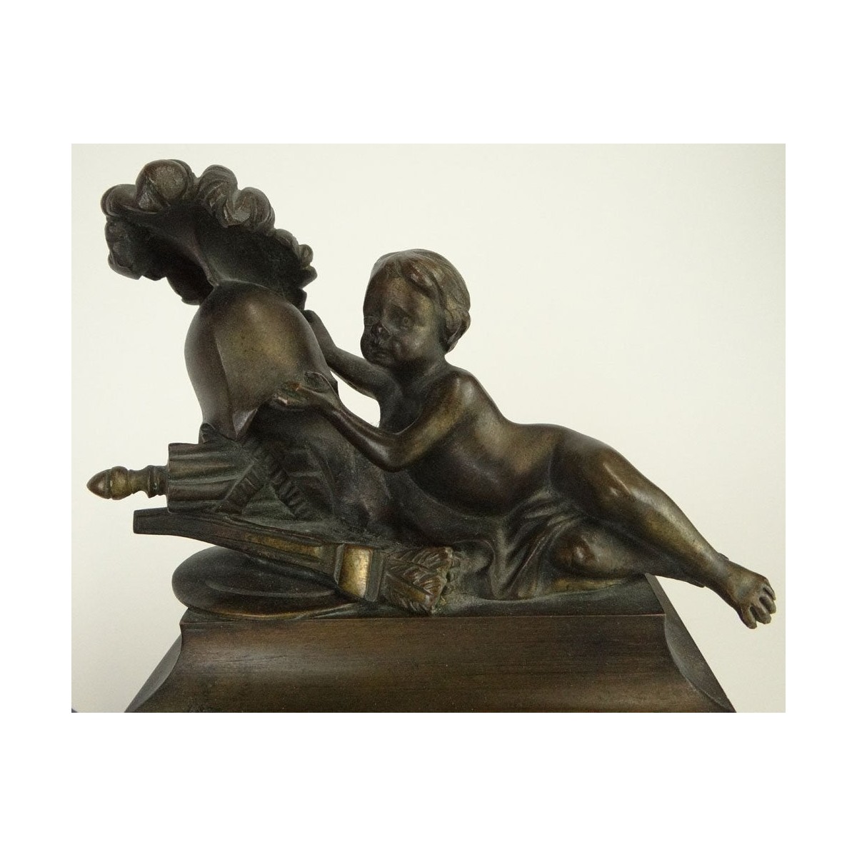 Pair of Neoclassical Style Bronze Bookends