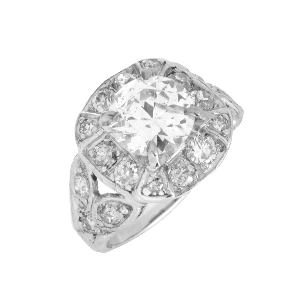 Art Deco Diamond and Platinum Ring