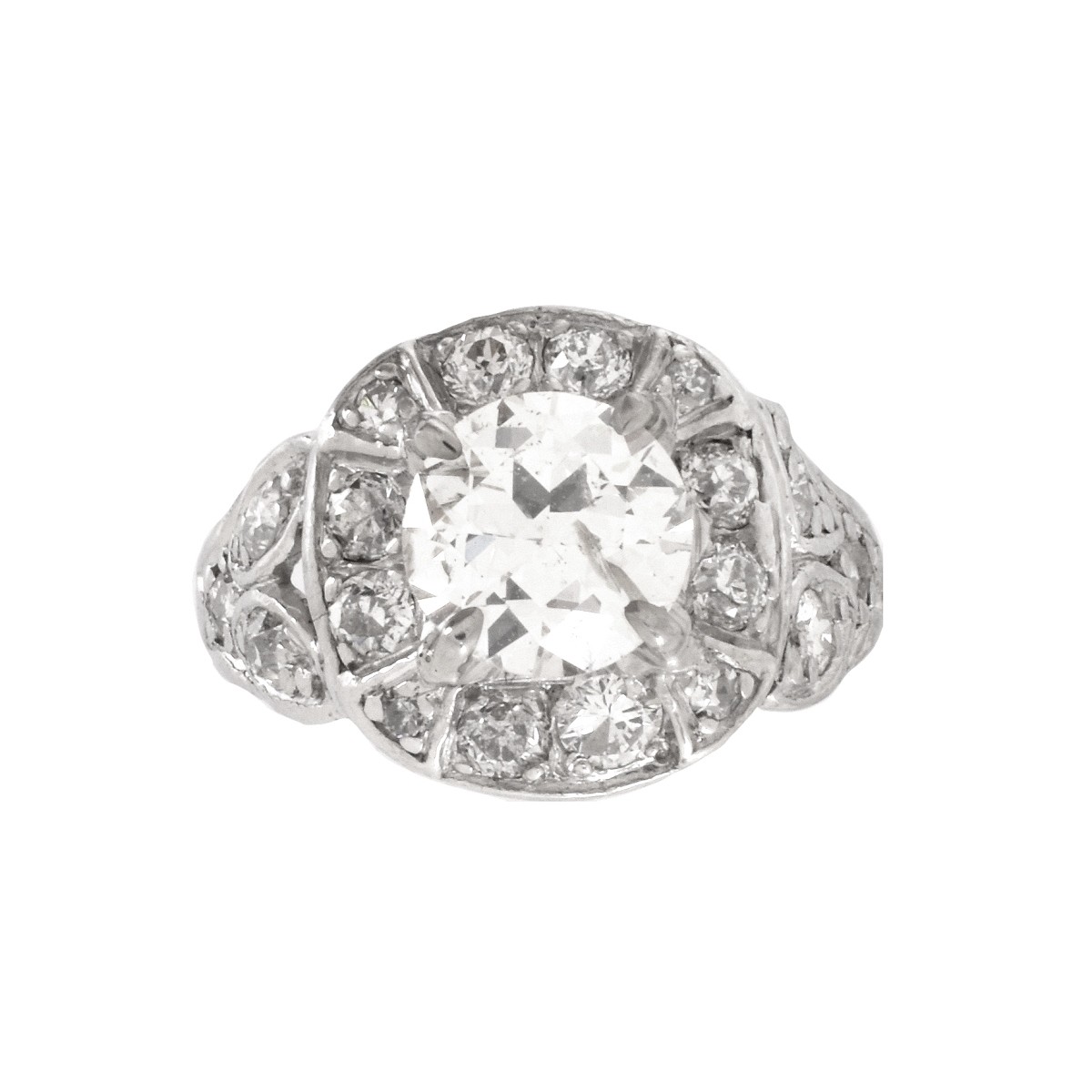 Art Deco Diamond and Platinum Ring