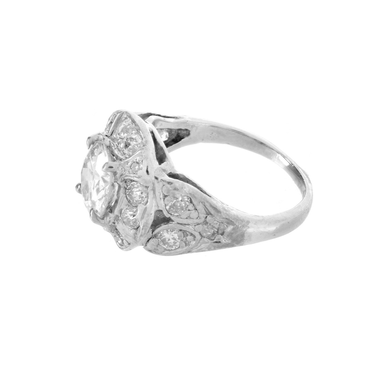 Art Deco Diamond and Platinum Ring