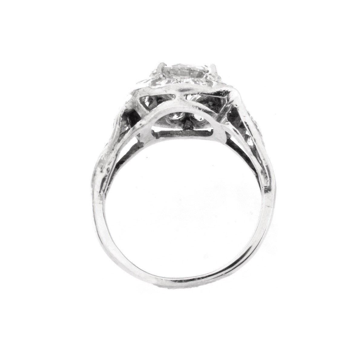 Art Deco Diamond and Platinum Ring