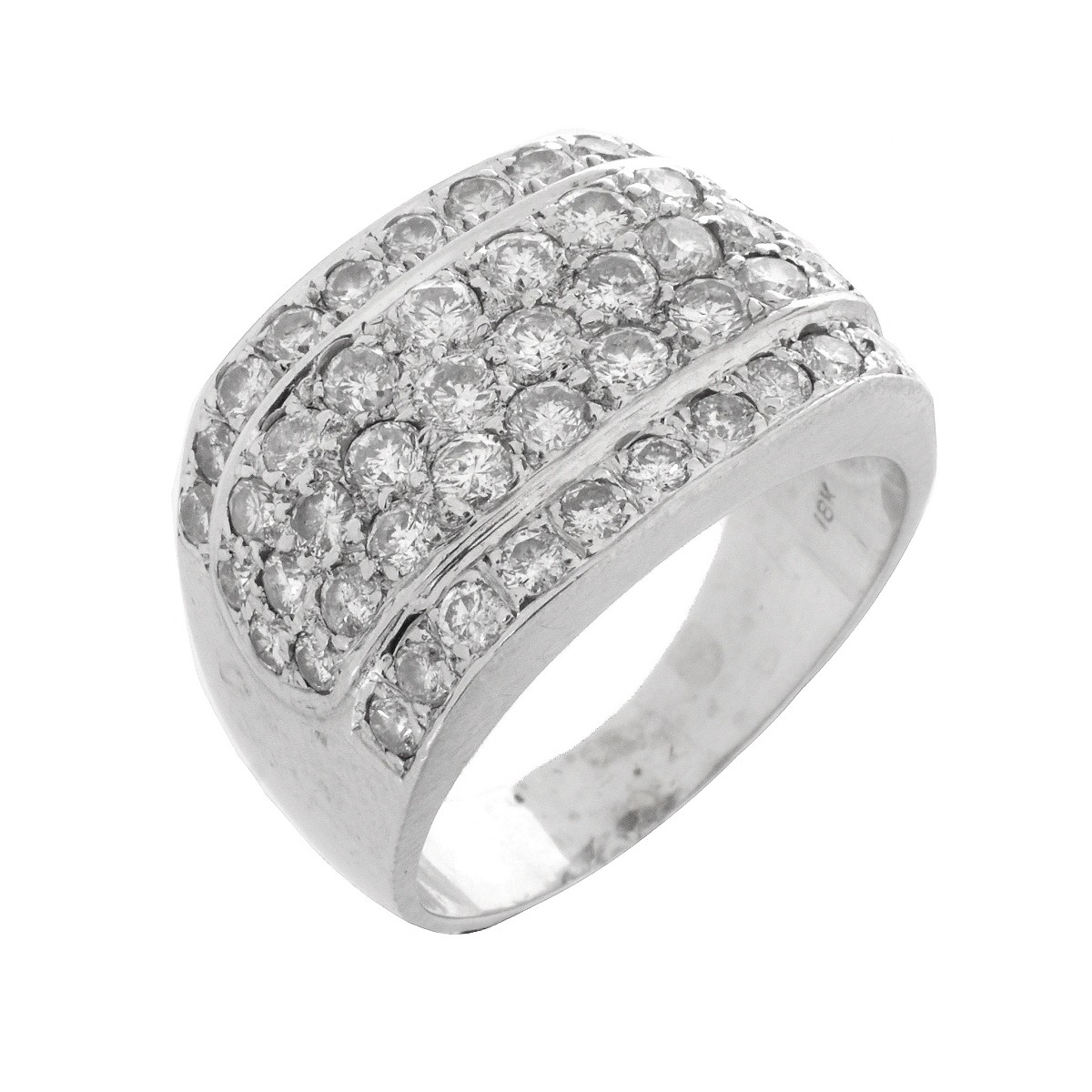 Diamond and 18K Ring