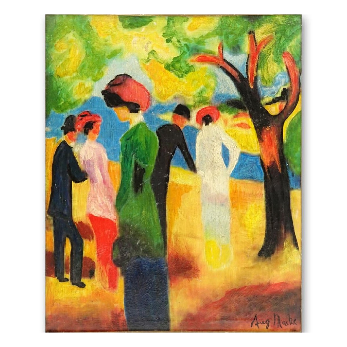 After: Auguste Robert Ludwig Macke (1887- 1914)