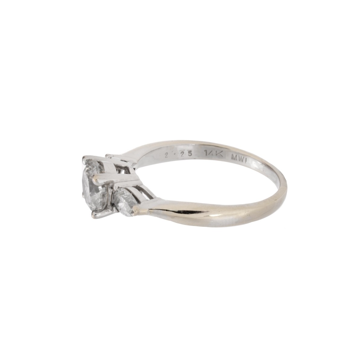 Diamond and 14K Engagement Ring