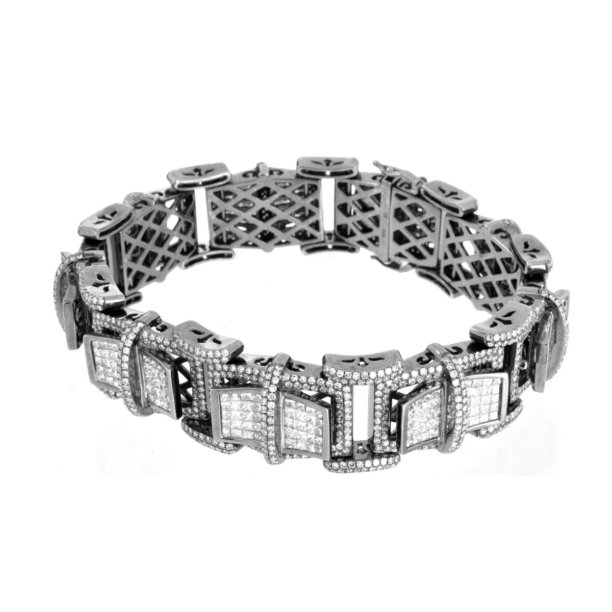 Man's Diamond and 14K Bracelet