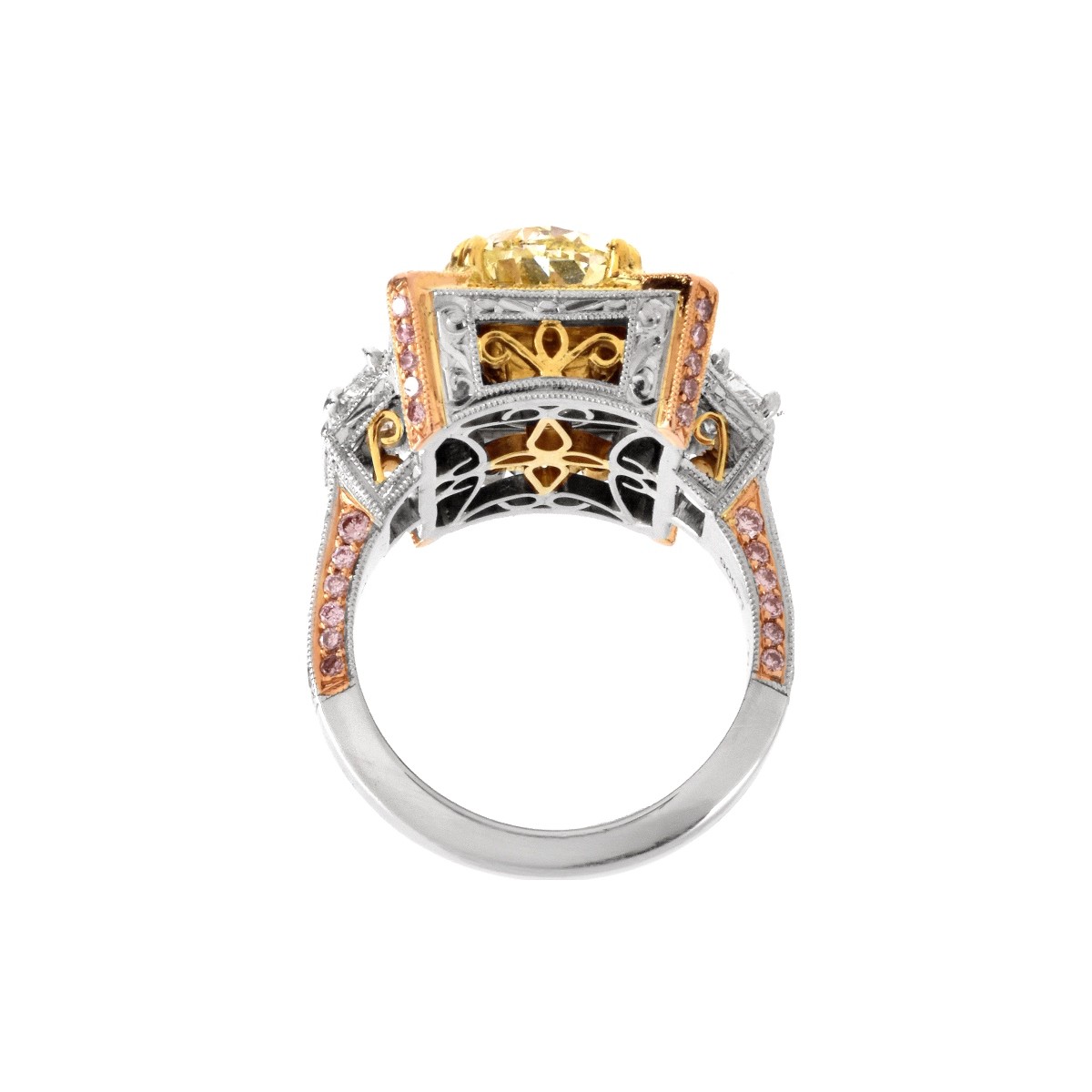 Michael Beaudry Fancy Yellow Diamond Ring