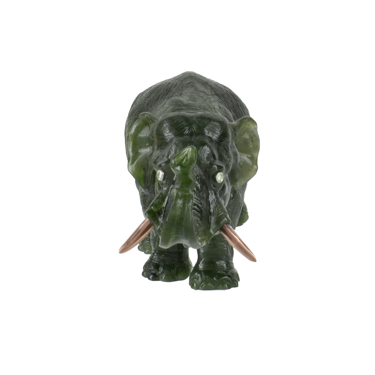 Russian Faberge Jade Elephant