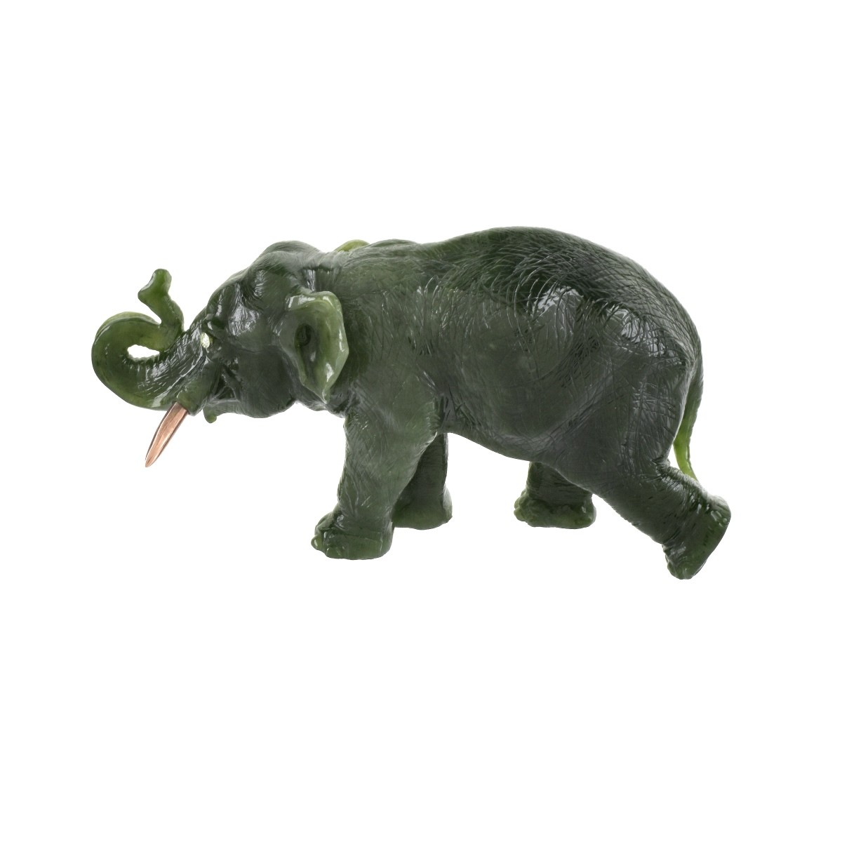 Russian Faberge Jade Elephant