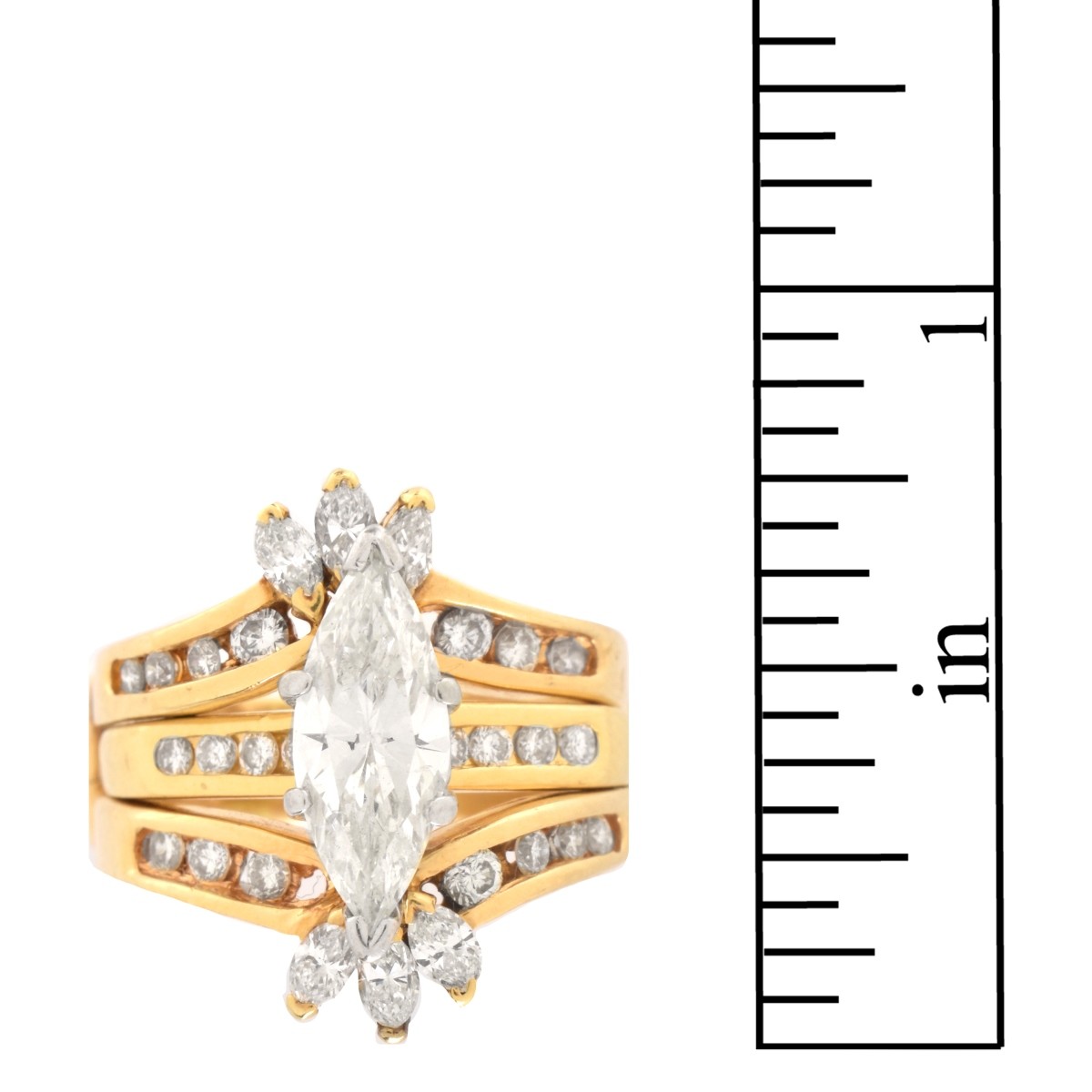 Diamond and 14K Ring Set