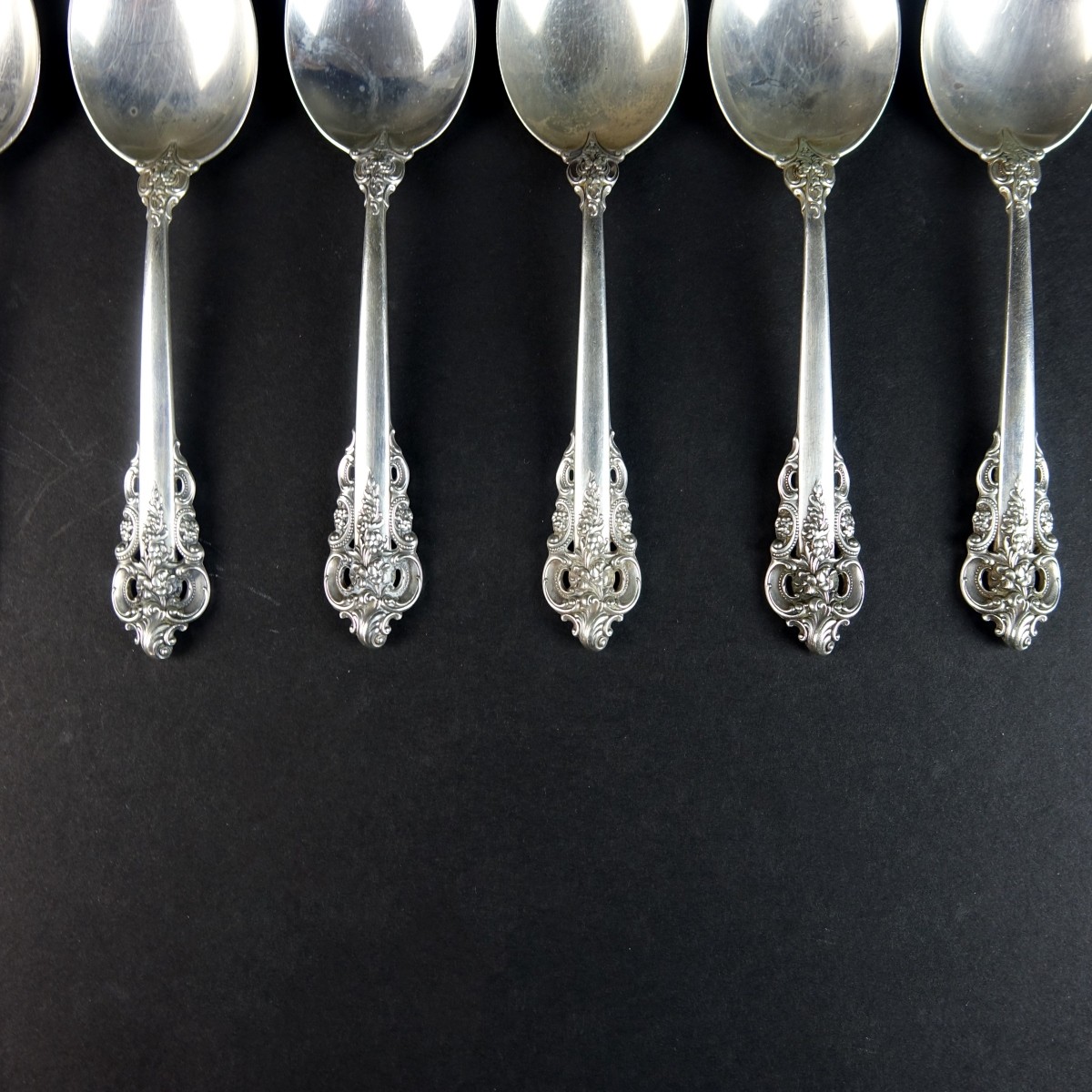 (8) Wallace "Grand Baroque" Sterling Silver Spoons